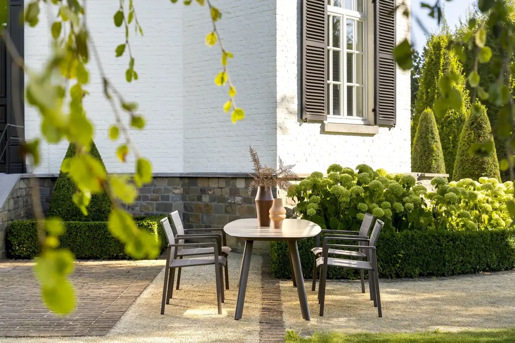 Taste by 4 Seasons Cortina stapelbare tuinstoel terre Tuinstoel bruin weerbestendig