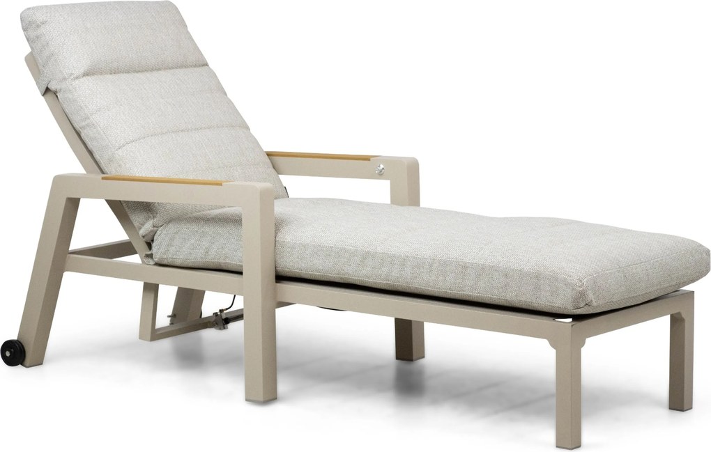 Lifestyle Garden Furniture Evora Ligbed Verstelbaar Aluminium Zand/Beige