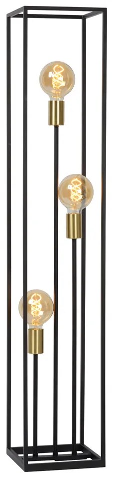 Lucide Ruben vloerlamp 22x120cm E27 zwart mat