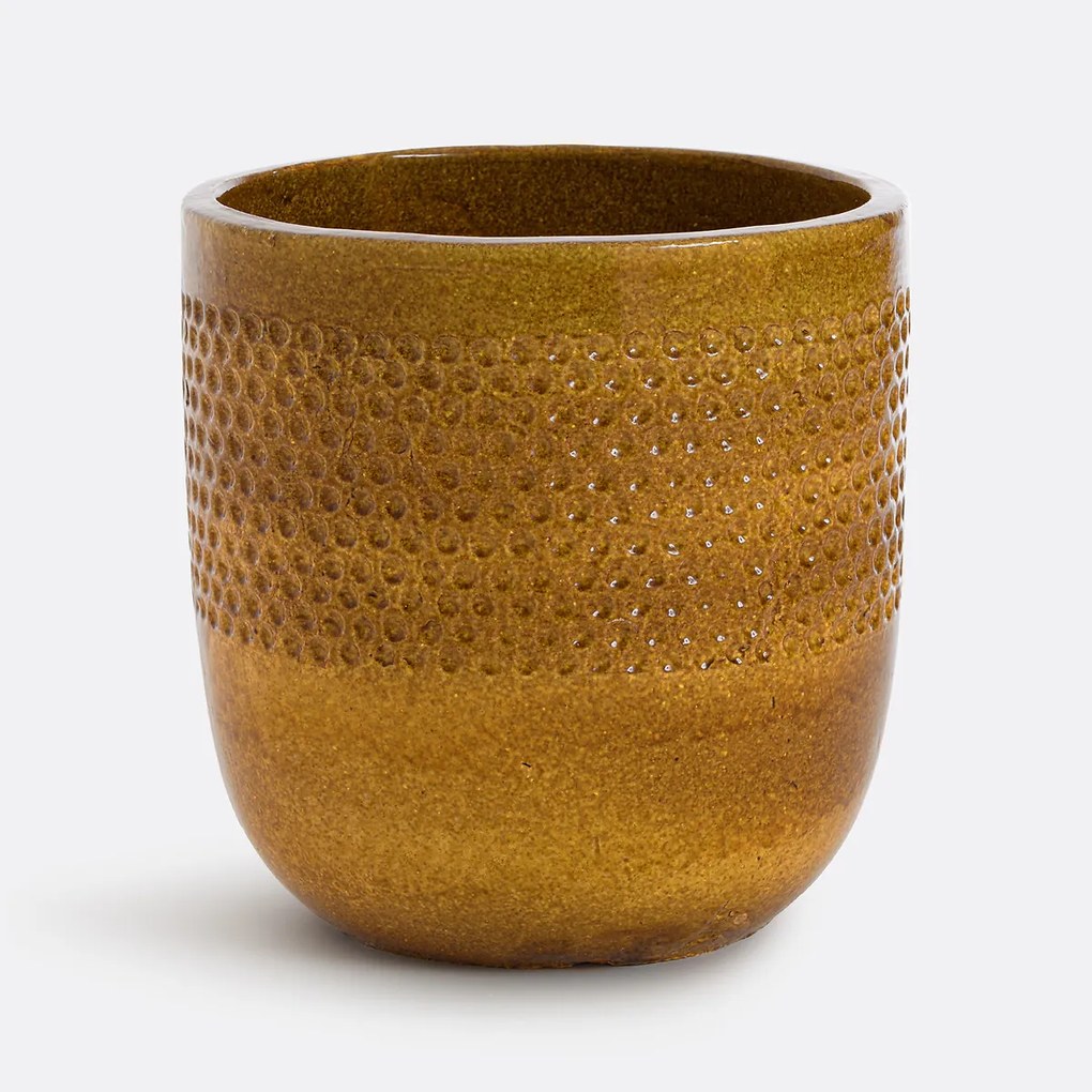 Bloempot in aardewerk met email Ø48 cm, Lullya