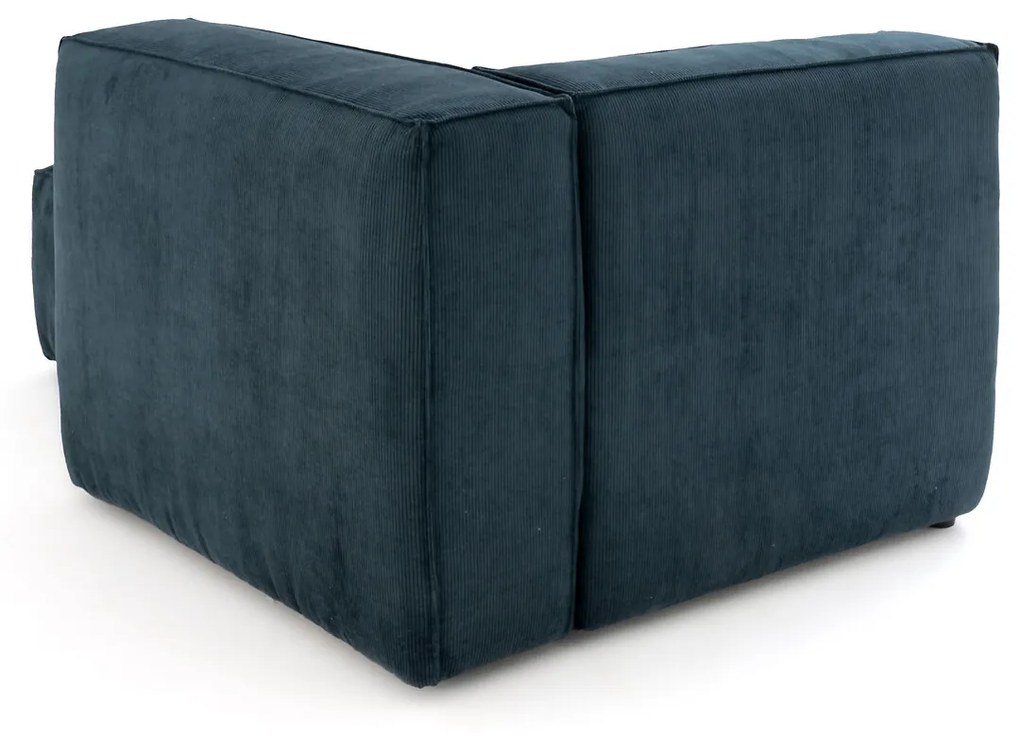 Omvormbare longchair geribd fluweel, Seven