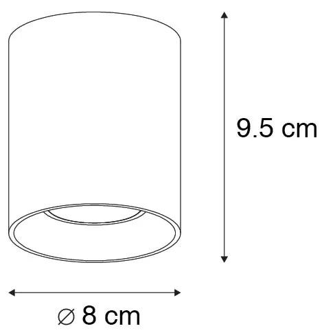 Smart spot goud incl. WiFi GU10 - Tubo