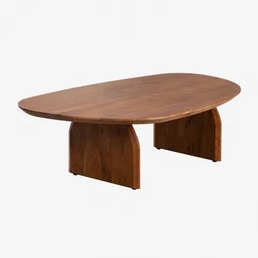 Bedum Salontafel 135x80 Cm Van Acaciahout Acacia Bruin - Sklum