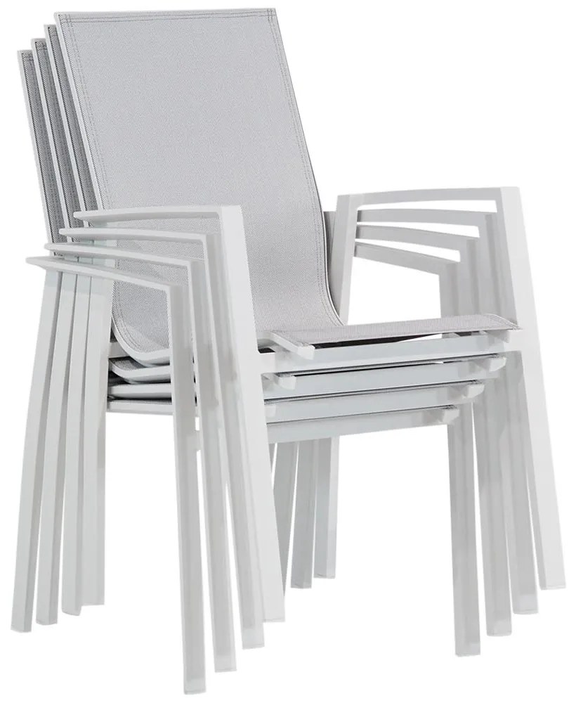 Tuinstoel Aluminium/textileen Wit Lifestyle Garden Furniture Ultimate