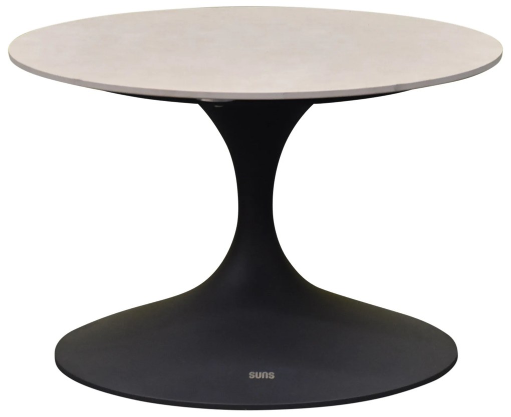 Suns Nova loungetafel 60xH40 cm rond sintered stone matt royal grey