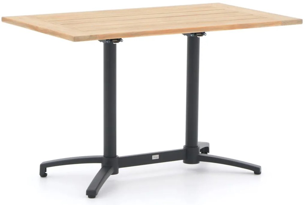 Inklapbare tafel Bellagio  | Rechthoekig  | Tuintafel Teakhout | 120x70cm | 4 personen | Kees Smit Tuinmeubelen