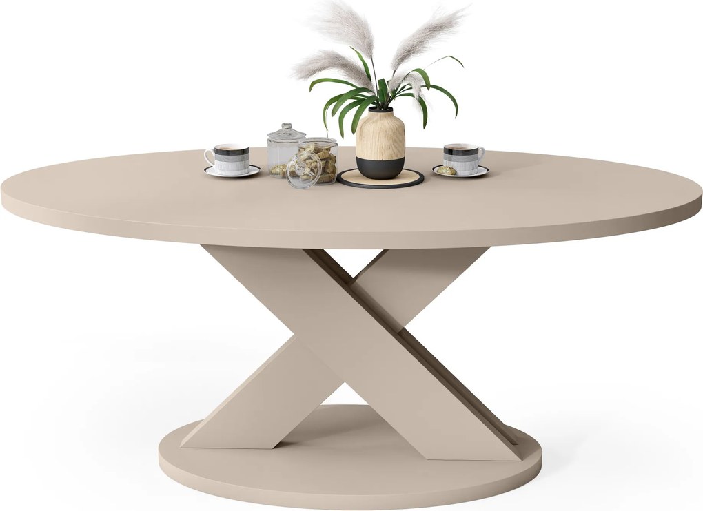 Mazzoni LOXA Kasjmier - OVALE SALONTAFEL 120x65 cm