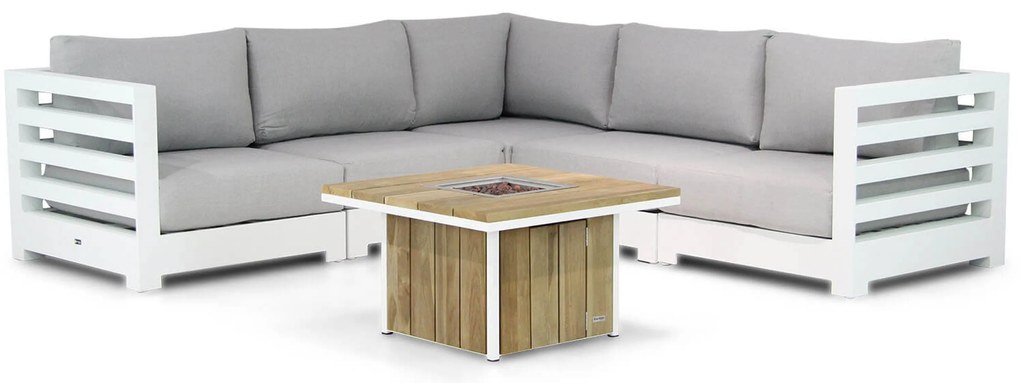 Hoek loungeset 5 personen Aluminium Wit Santika Furniture Santika Phantom