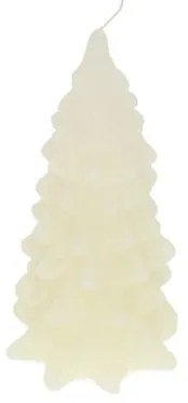 Kaars dennenboom, wit, middel