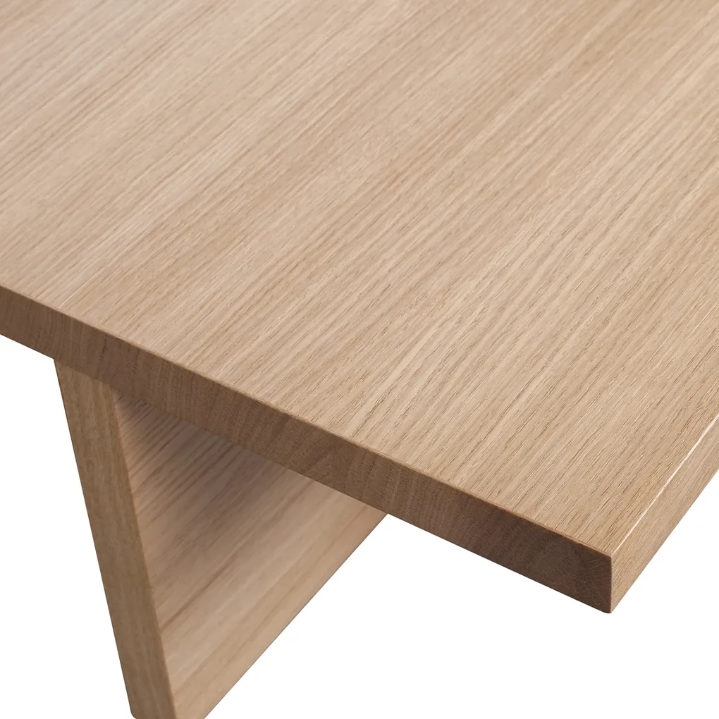 Vtwonen Angle Japandi Salontafel Rechthoekig Eiken - 135 X 45cm.