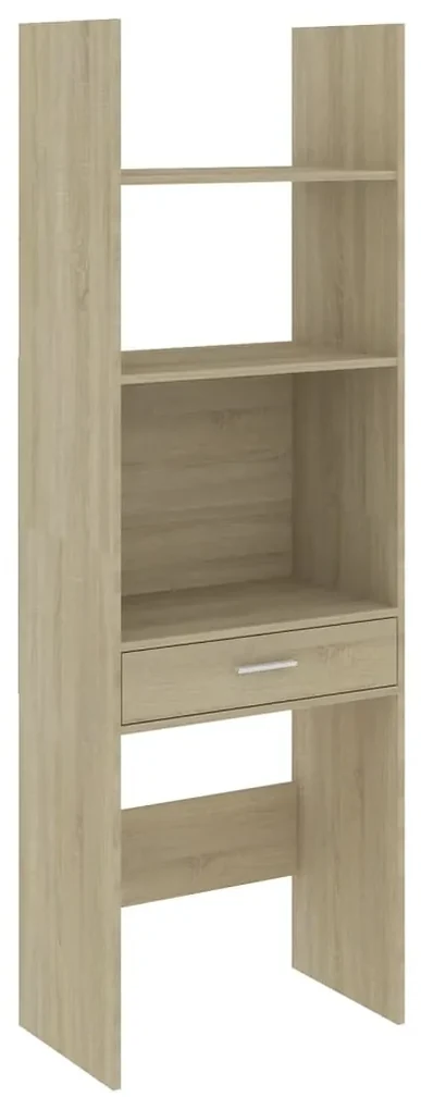 vidaXL Boekenkast 60x35x180 cm spaanplaat sonoma eikenkleurig