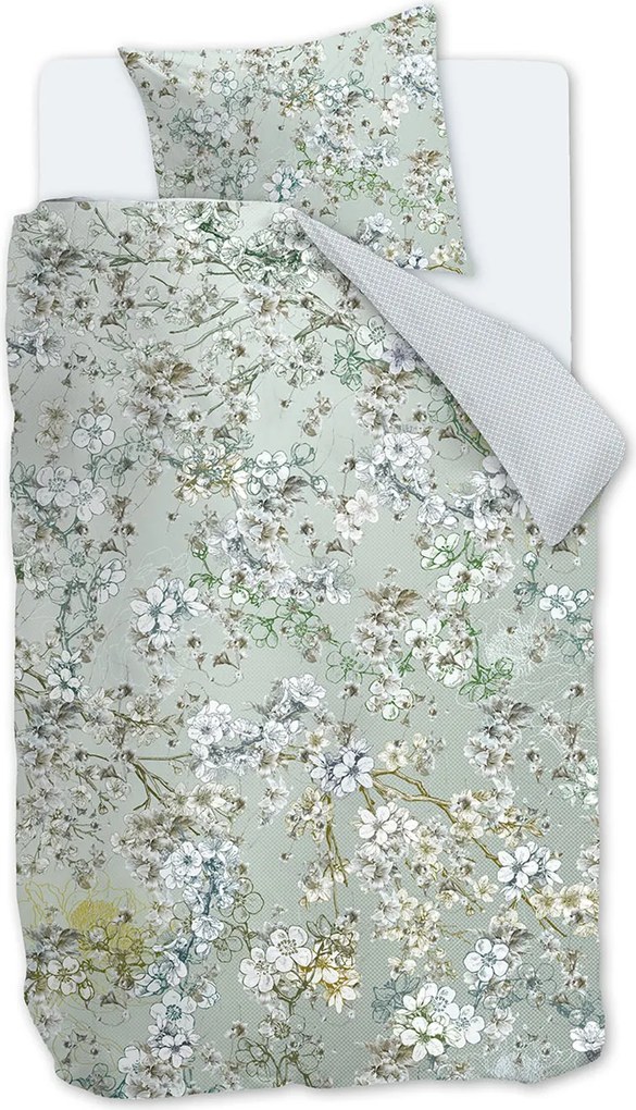 Kardol Fleurelle Dekbedovertrek Grey Green – Bij Swiss Sense