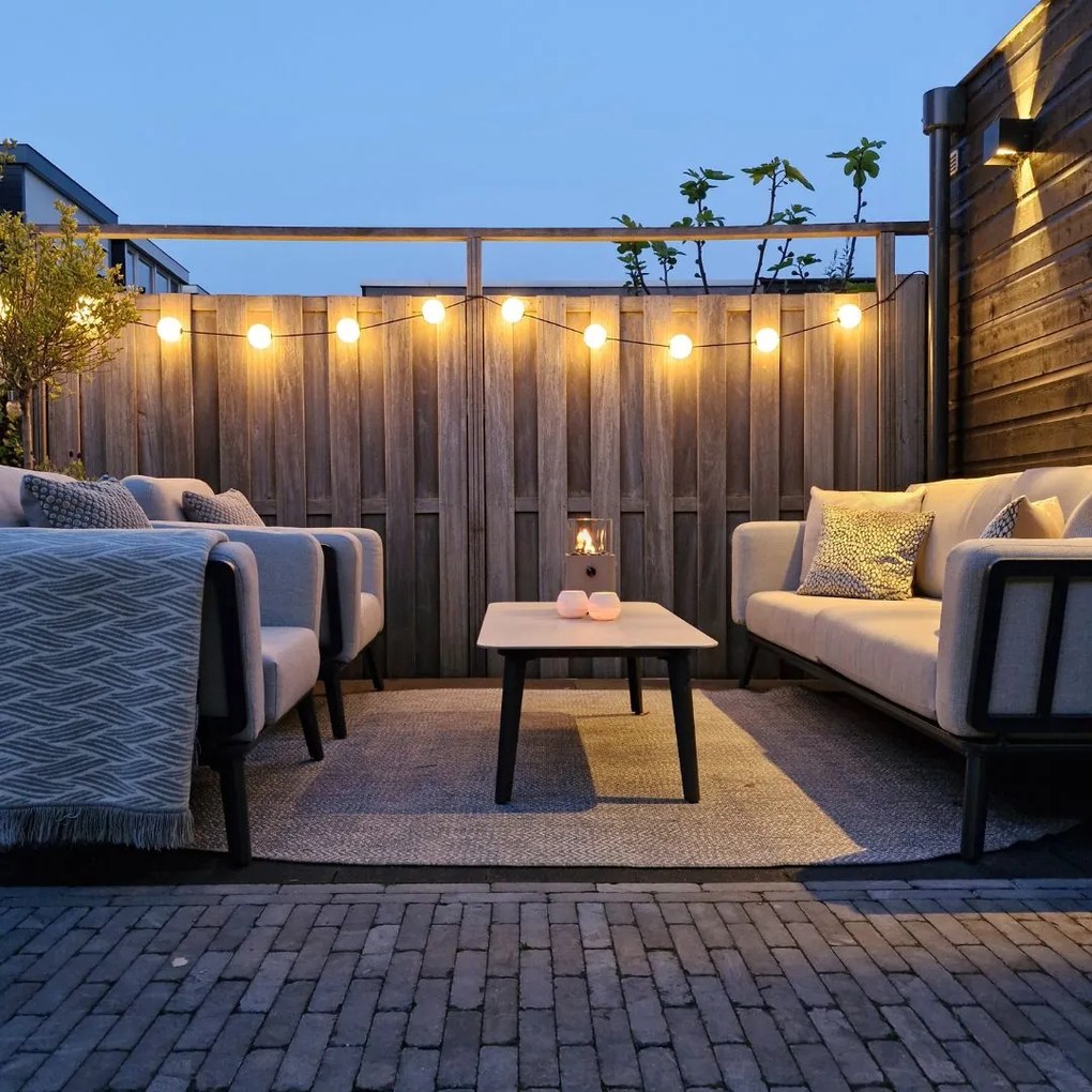 Garden Impressions Sentosa loungeset 4-delig - donker grijs