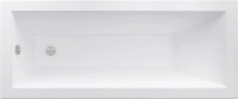 Mexen Cubik rechthoekig bad 170 x 70 cm met ombouw, wit - 55031707000X