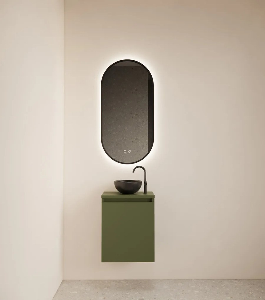 Gliss Design Echo toiletmeubel 40cm olijfgroen