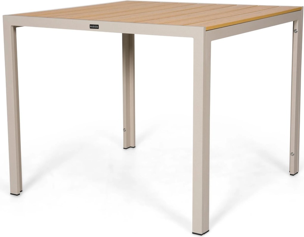 Tuinset 2 personen 909 cm Aluminium Zand/Beige Lifestyle Garden Furniture Lecce/Creta