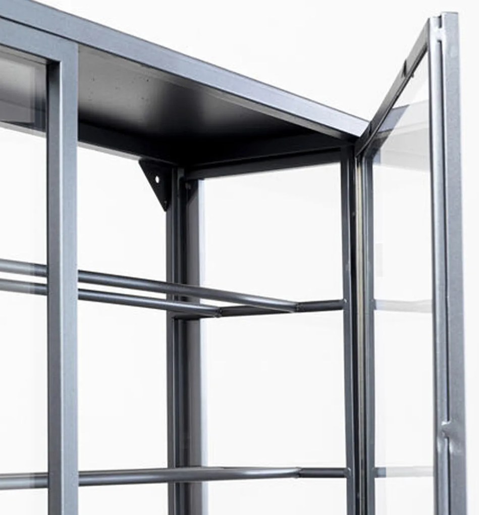 Glazen Wijnkast Vitrine - 75x20x180cm.