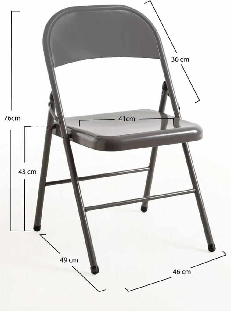 Set van 6 klapstoelen voor evenementen Niza
