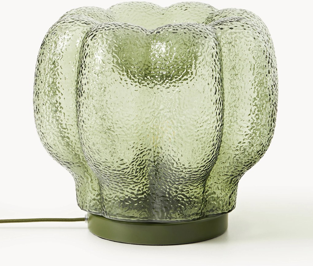 Kleine tafellamp Umali van glas