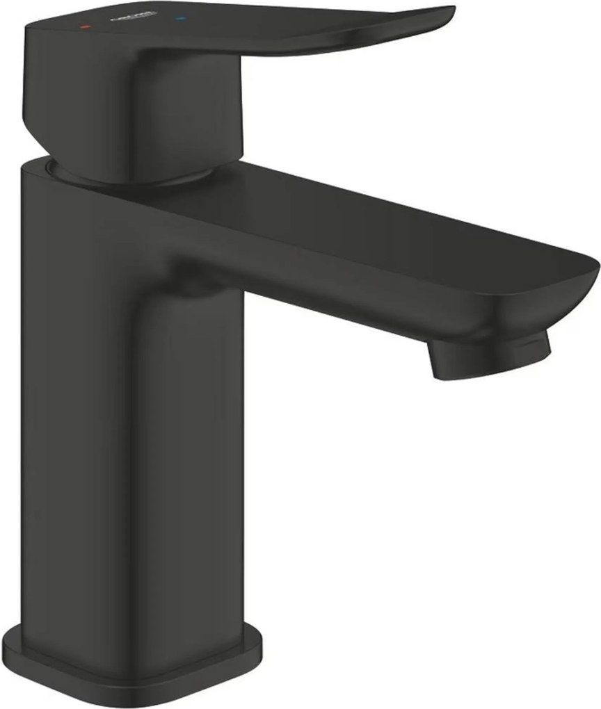 Grohe Dice S-Size wastafelkraan met koude start en push-open waste matte black