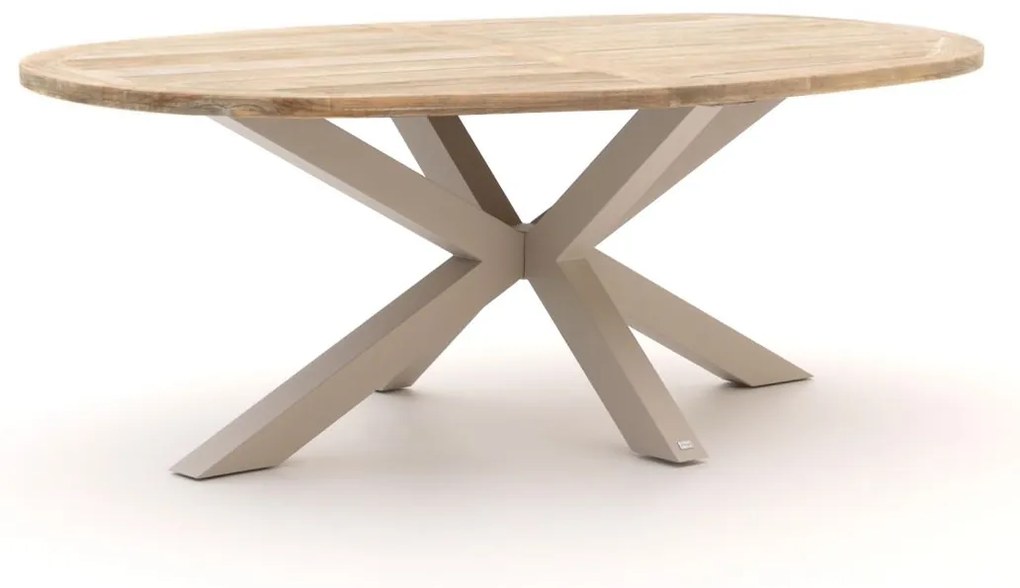 + 10% kassakorting | Tuin eettafel ROUGH | Ovaal  | Tuintafel Teakhout | 200x110cm | 6 personen | Kees Smit Tuinmeubelen