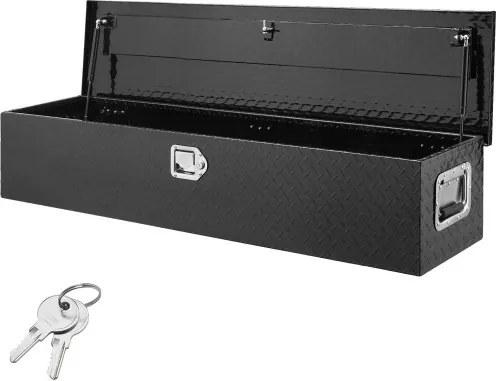 VEVOR 1219 x 381 x 381 mm gereedschapskist voor laadbak, afsluitbaar 177 L gereedschapskist, opbergruimte, gereedschapskist, laadvermogen 50 kg, gereedschapskistorganizer voor campers, auto's, enz.