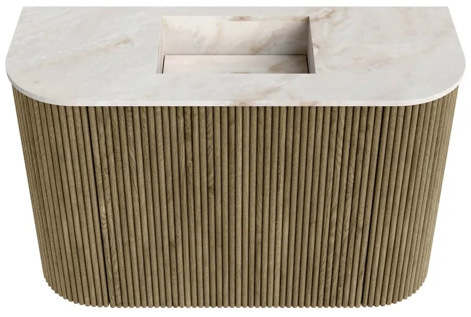Mondiaz Joya DLux 65cm toiletmeubel ronding links/rechts dusk met wastafel faye midden zonder kraangat frappe