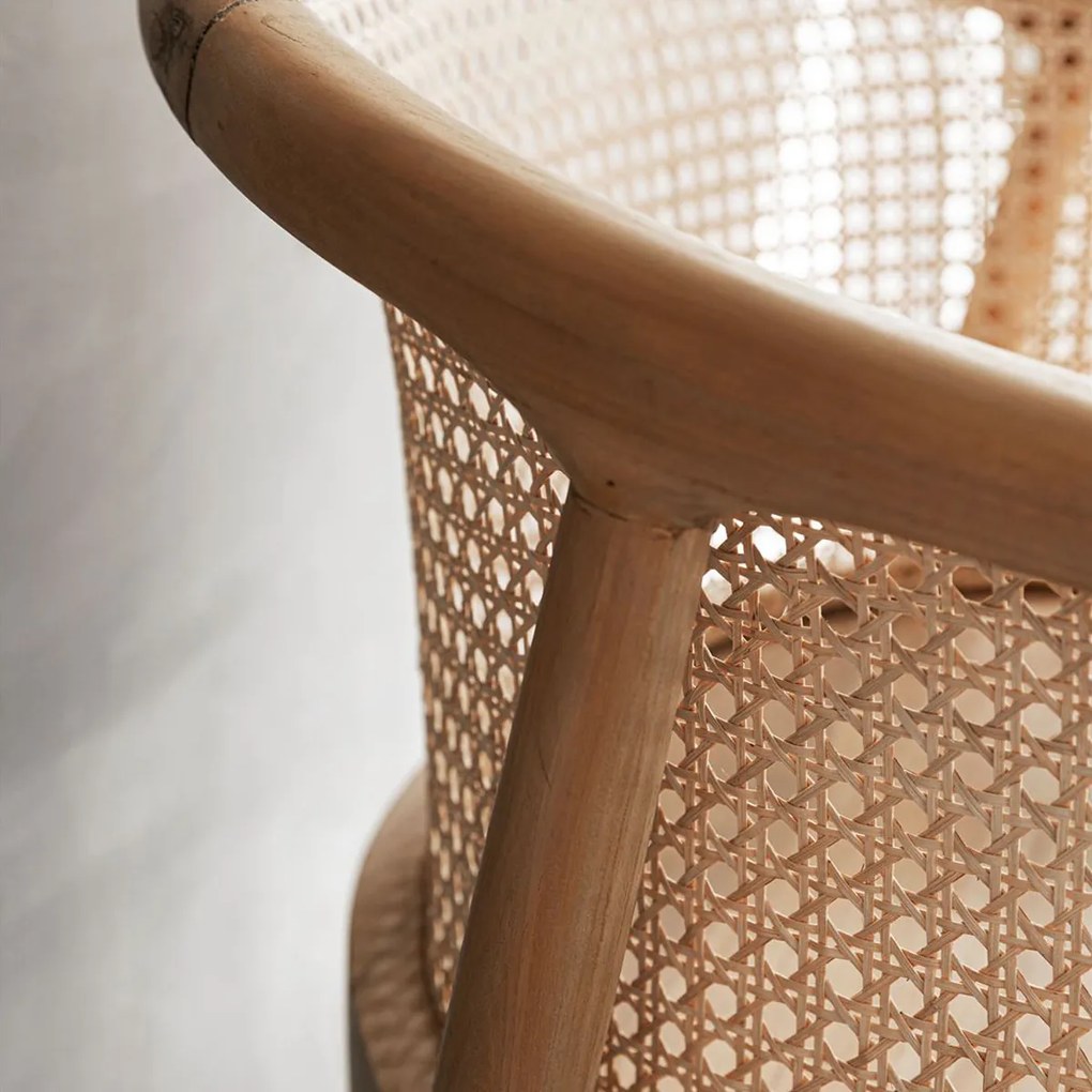 Must Living Castro Teak Stoel Met Webbing