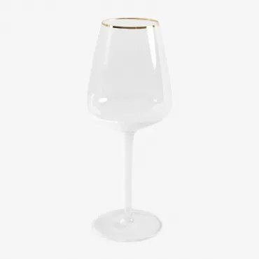 Pak Van 4 Witte Wijnglazen In Glas 52 Cl Olaya Transparant - Sklum