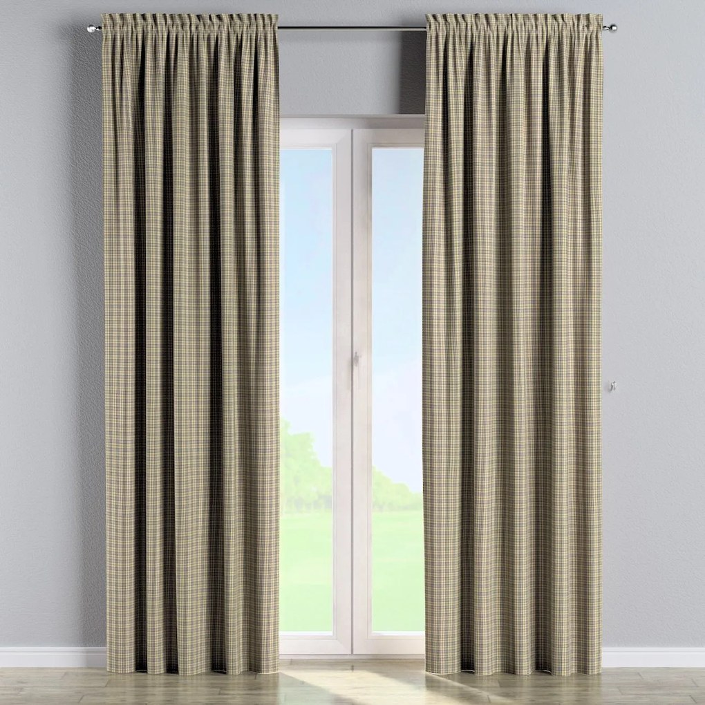 Dekoria Kant en Klaar Gordijn met tunnel, beige-bruin