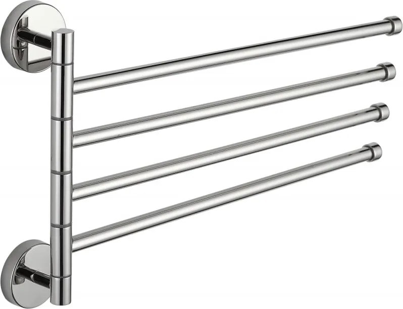 Mexen viervoudige draaibare handdoekhouder, chroom - 7039244-00