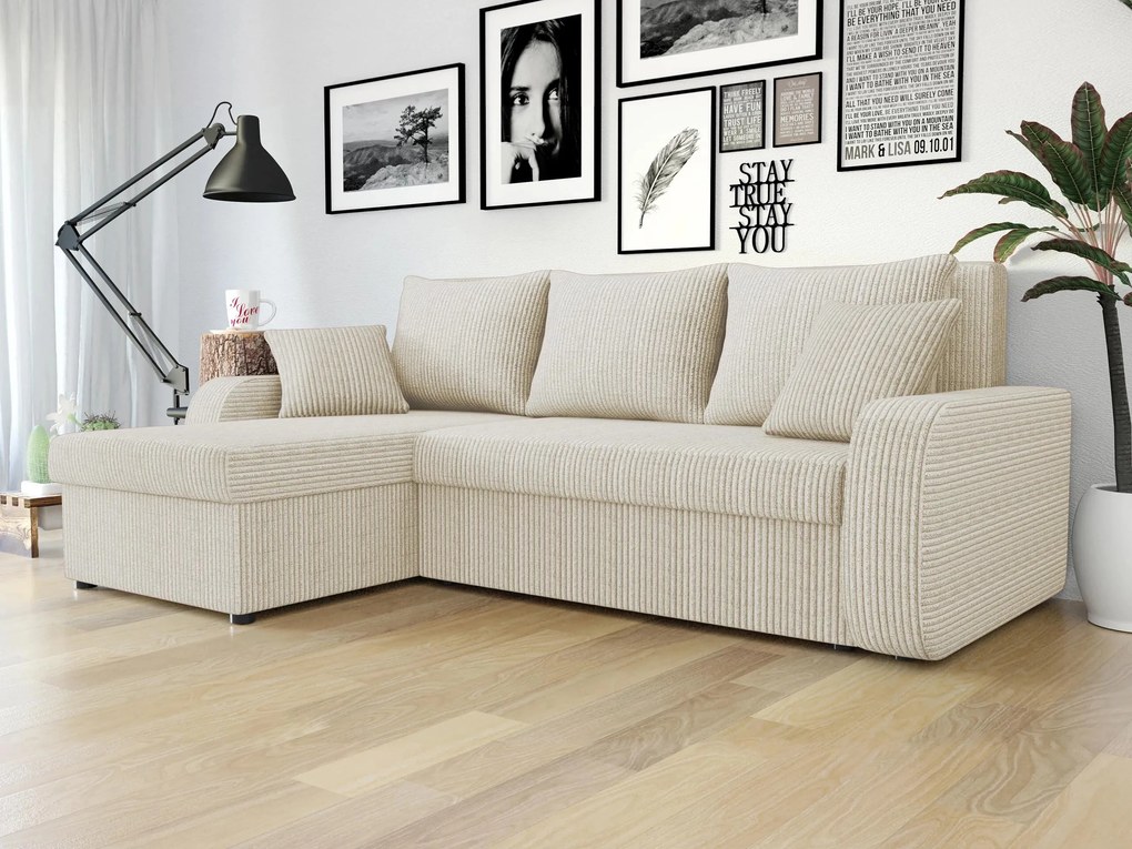 Hoekbank Comfivo Melissa I, Aanwezig, Aanwezig, 238x147x80cm, 106 kg, Poten: Kunststof