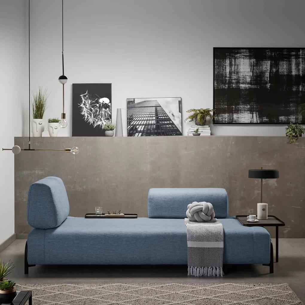 Kave Home Compo Design 3-zits Bank Met Tafeltje Blauw
