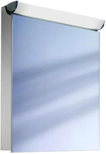 Schneider FaceLine spiegelkast met TL met 1 deur 60x75.5x12cm aluminium 152.060