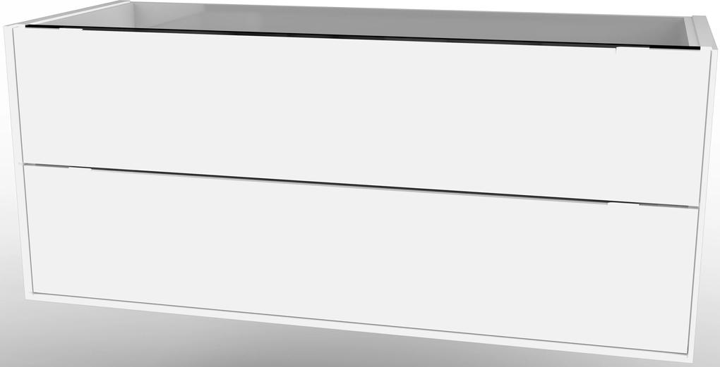Cassino wastafelonderkast 120x46 cm. hoogglans wit