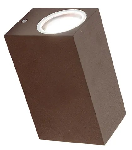 Set van 4 wandlampen roestbruin 2-lichts IP44 - Baleno