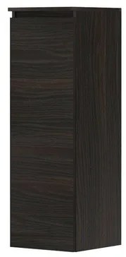 INK Badkamerkast - 35x37x106cm - 1 deur - links en rechtsdraaiend - greeploos - houten keerlijst - MFC Intens eiken 1257415