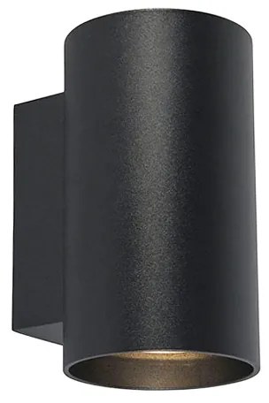 Smart Design wandlamp zwart incl. 2 Wifi GU10 - Sandy Design, Modern GU10 cilinder / rond Binnenverlichting Lamp