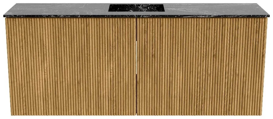 Mondiaz Joya DLux 100cm toiletmeubel oak met wastafel faye midden zonder kraangat lava