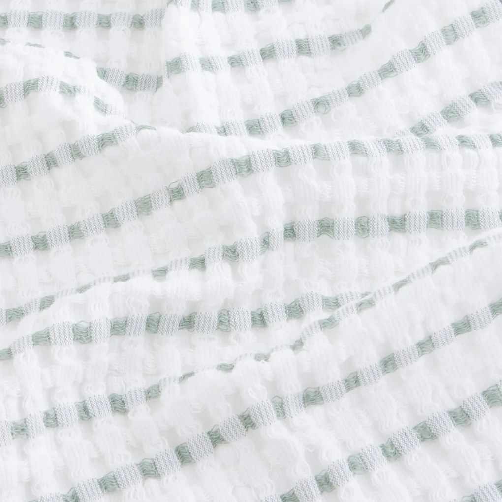 Katoenen honingraat badlaken, TIFLI RAYÉ