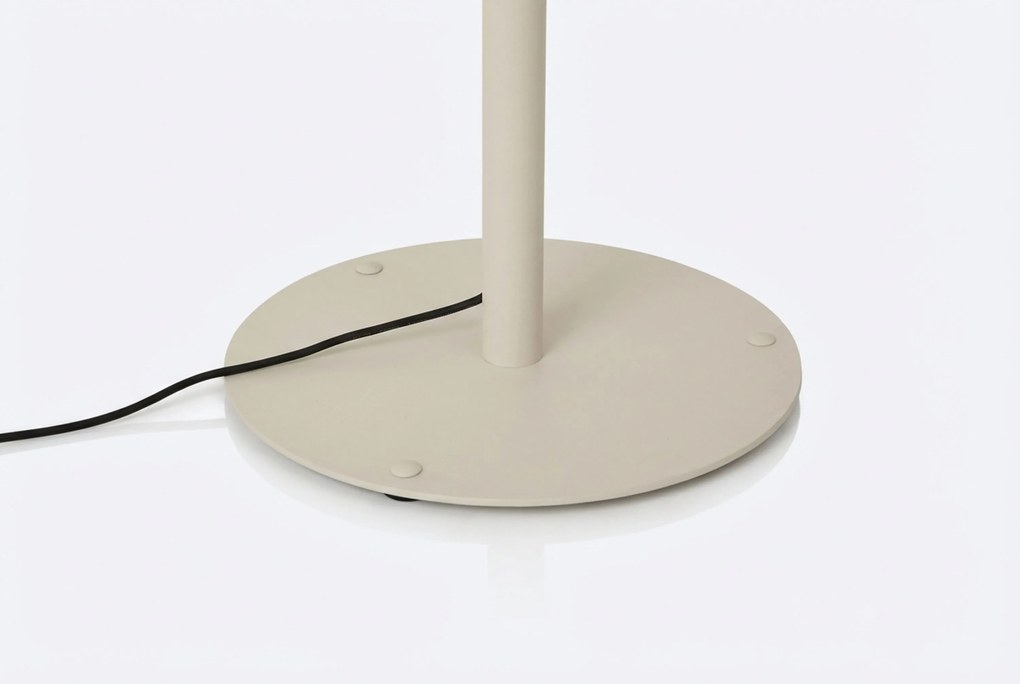 Moderne Buiten Vloerlamp Beige Met Witte Kap IP - Big Virginia Kunststof Zand/Beige