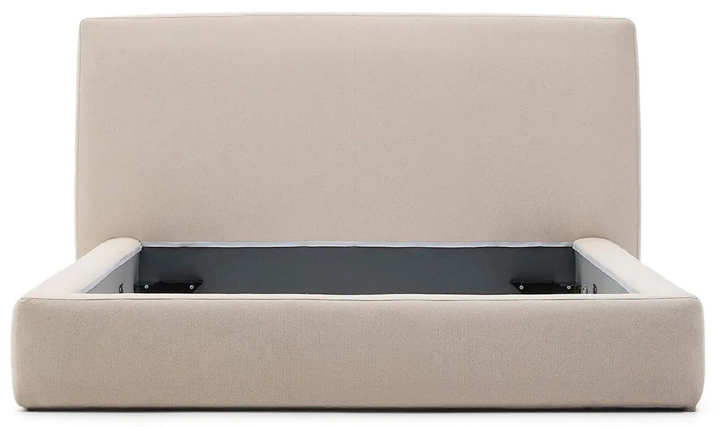 Kave Home Blok Luxe Bedframe Beige Stof 160x200 Cm