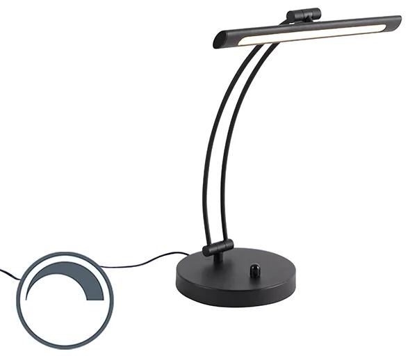Design tafellamp zwart incl. LED met dimmer - Tableau Modern Binnenverlichting Lamp