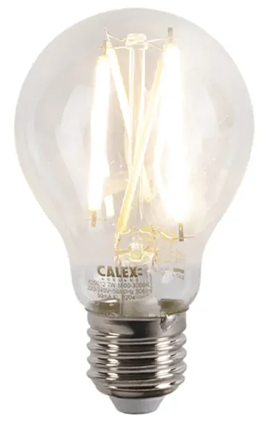 Smart wandlamp met dimmer zwart incl. Wifi A60 - Chappie Retro E27 rond Binnenverlichting Lamp
