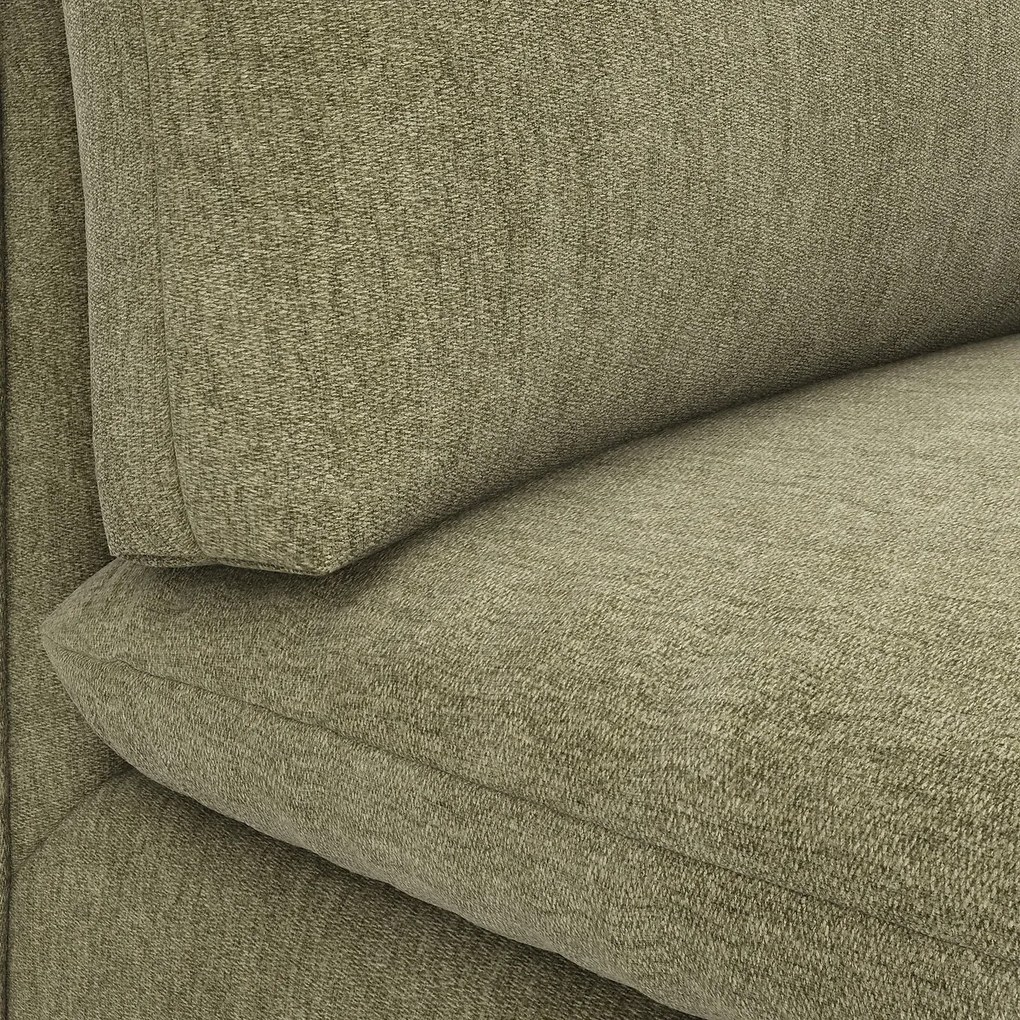 3-zits rechte bank in gevlekt polyester, MALO