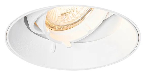 Set van 6 Moderne inbouwspot wit GU10 rond trimless - Oneon GU10 Binnenverlichting Lamp