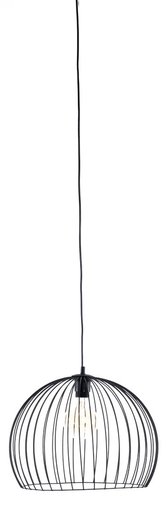 Moderne hanglamp zwart 40 cm - Koopa Modern E27 rond Binnenverlichting Lamp