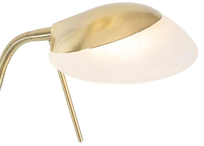 Vloerlamp messing incl. LED en dimmer met leeslamp - Empoli Modern Binnenverlichting Lamp