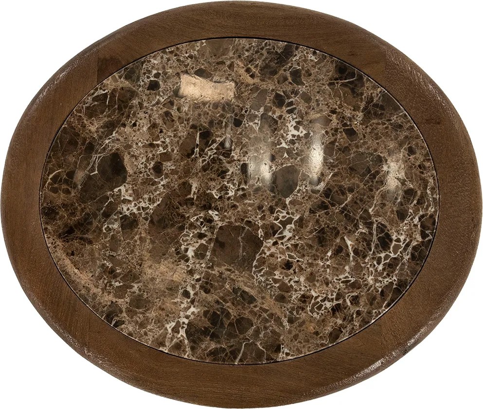 Bijzettafel Open Design Bruin - 43 X 37cm.