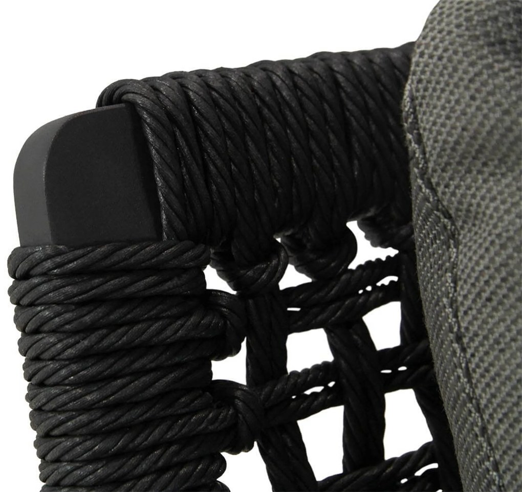 Stoel en Bank Loungeset 5 personen Aluminium/Rope Grijs Coco Ralph/Rimini